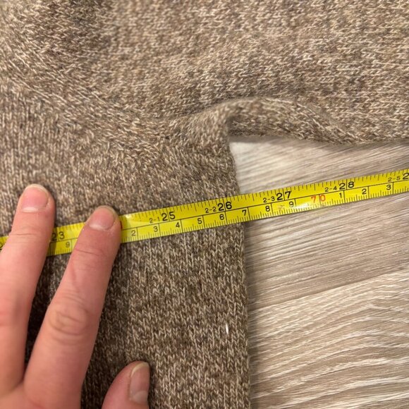 Black Brown Men's Wool Extra Soft Quarter-Zip Sweater sz XXL - Picture 5 of 8